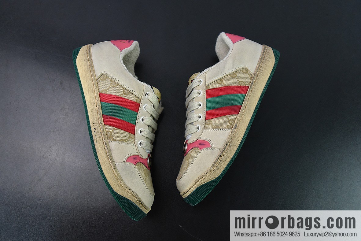 Gucci Gucci Screener GG Enamel Vintage Old Small Dirty Board Shoes