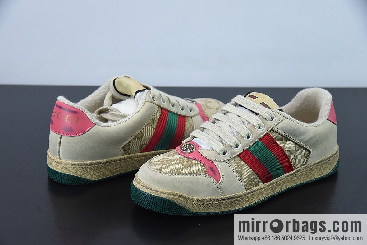Gucci Gucci Screener GG Enamel Vintage Old Small Dirty Board Shoes