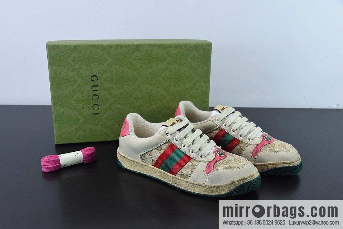 Gucci Gucci Screener GG Enamel Vintage Old Small Dirty Board Shoes