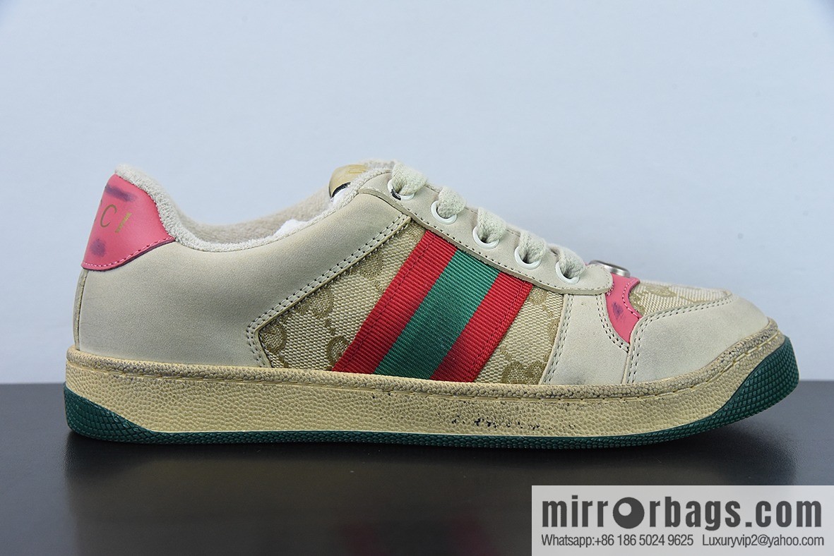 Gucci Gucci Screener GG Enamel Vintage Old Small Dirty Board Shoes