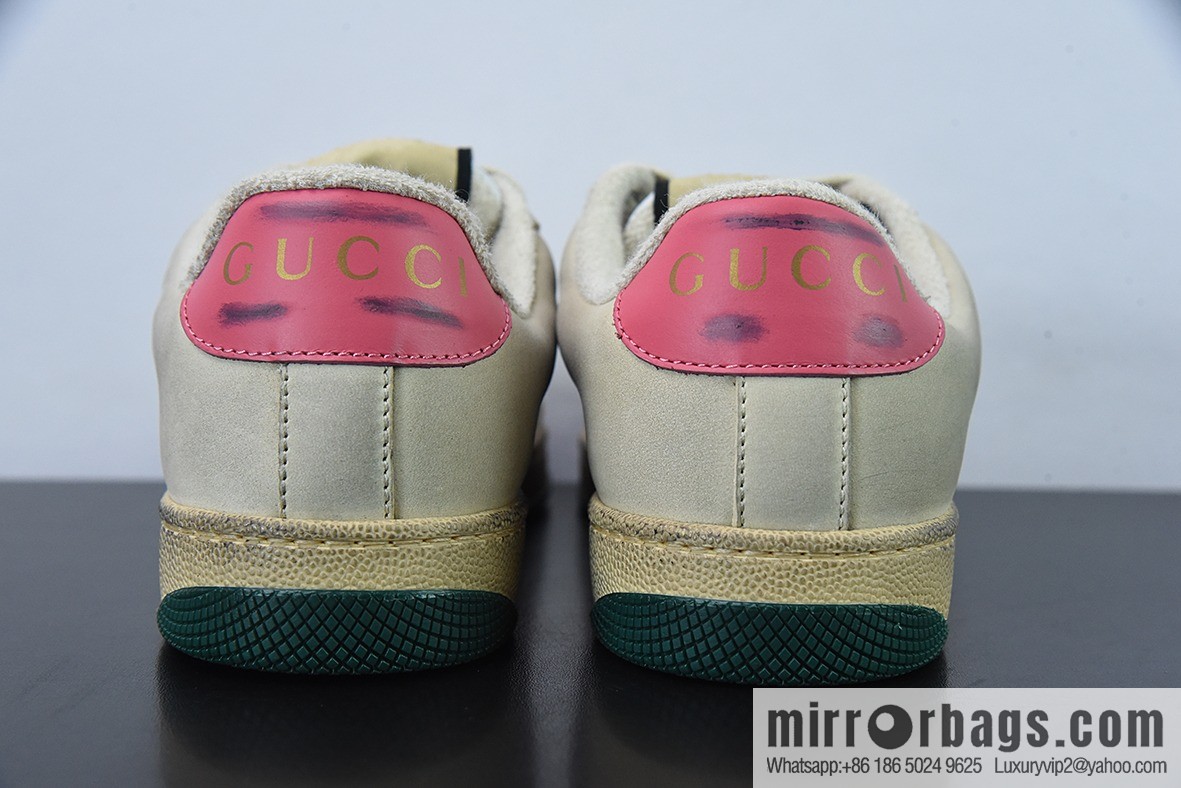 Gucci Gucci Screener GG Enamel Vintage Old Small Dirty Board Shoes
