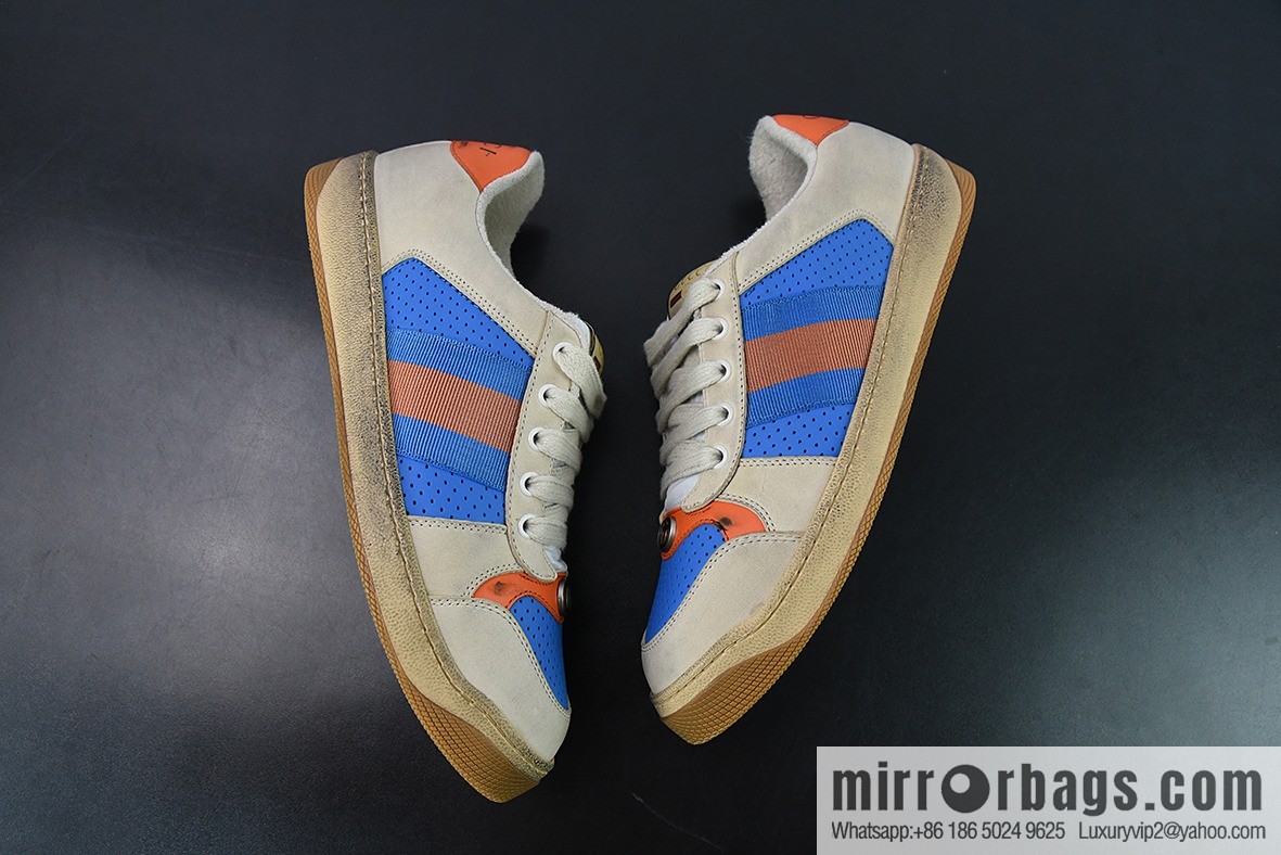 Gucci Gucci Screener GG Enamel Vintage Old Small Dirty Board Shoes