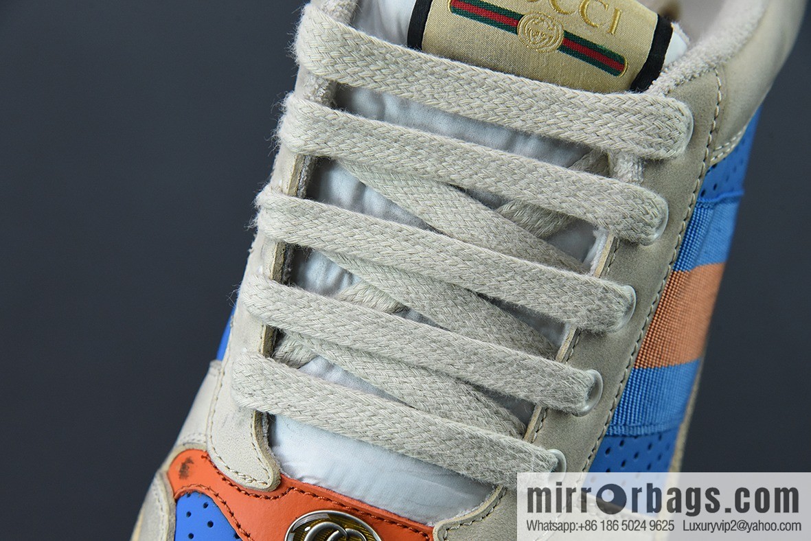 Gucci Gucci Screener GG Enamel Vintage Old Small Dirty Board Shoes