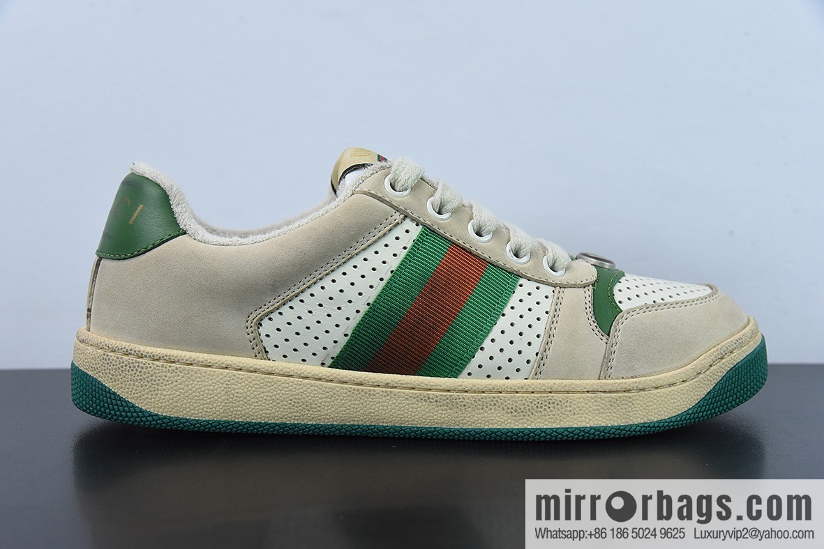 Gucci Gucci Screener GG Enamel Vintage Old Small Dirty Board Shoes