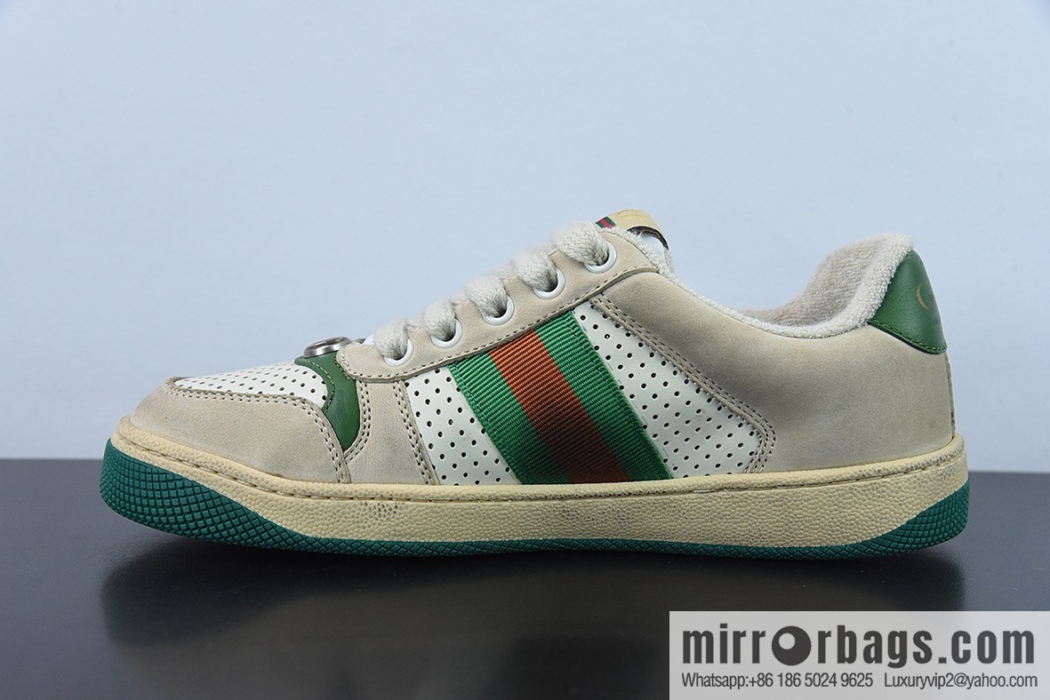 Gucci Gucci Screener GG Enamel Vintage Old Small Dirty Board Shoes