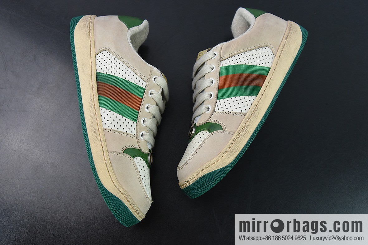 Gucci Gucci Screener GG Enamel Vintage Old Small Dirty Board Shoes