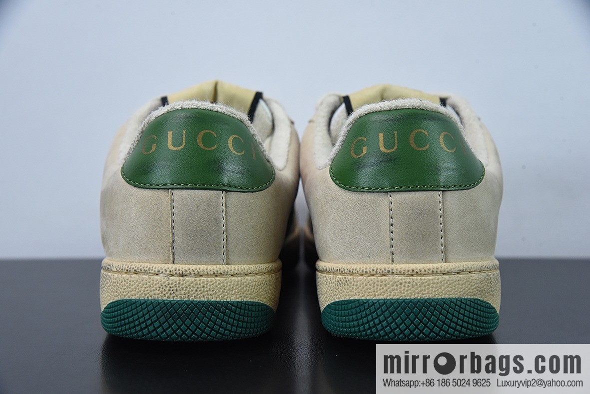Gucci Gucci Screener GG Enamel Vintage Old Small Dirty Board Shoes
