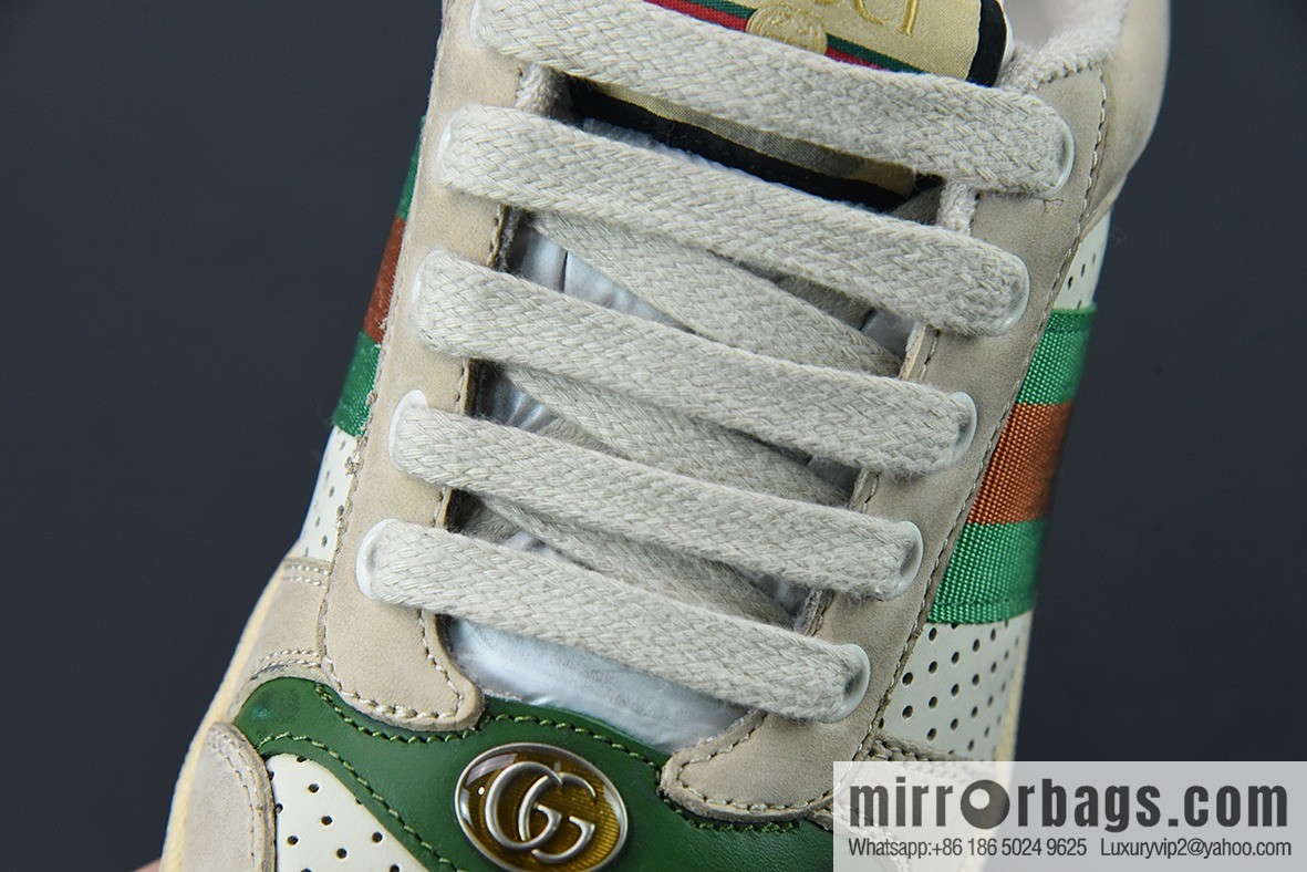Gucci Gucci Screener GG Enamel Vintage Old Small Dirty Board Shoes