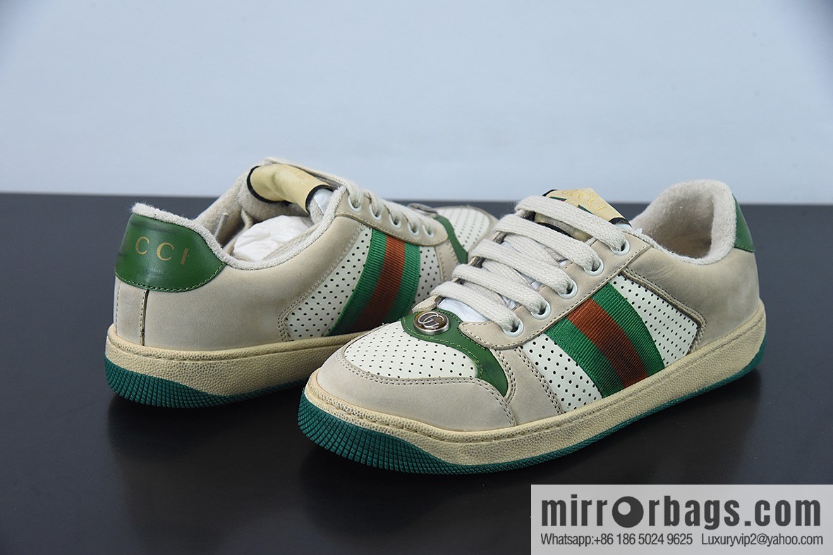 Gucci Gucci Screener GG Enamel Vintage Old Small Dirty Board Shoes
