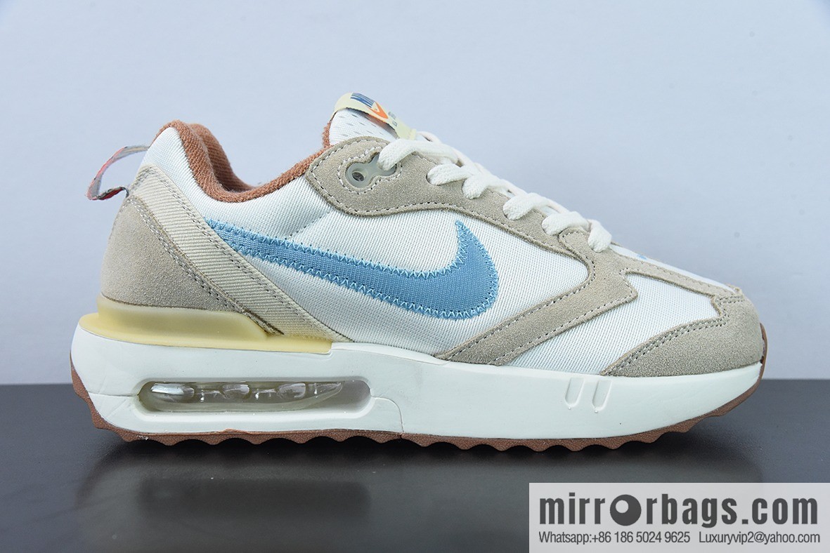 NK autumn new AIR MAX air unit sports lightweight cushioning running shoes, white blue brown, item number: DV4248-141