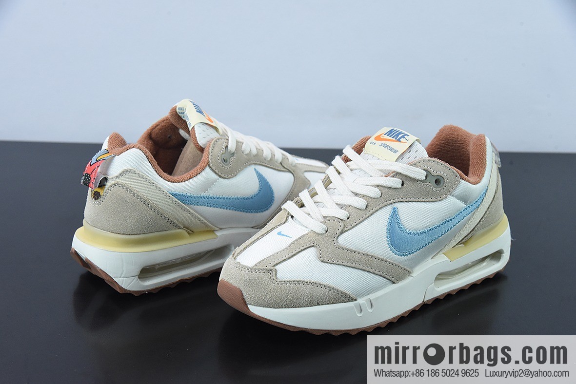 NK autumn new AIR MAX air unit sports lightweight cushioning running shoes, white blue brown, item number: DV4248-141