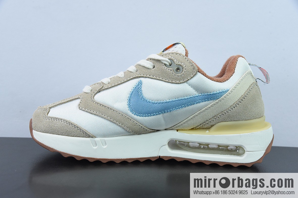 NK autumn new AIR MAX air unit sports lightweight cushioning running shoes, white blue brown, item number: DV4248-141