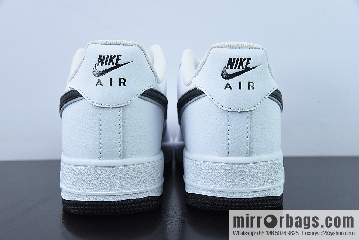 NK Air Force 1 Low Air Force No. 1 Low Help Versatile Leisure Sports Board Shoes, White and Black Small Hook Item Number DX9269-100