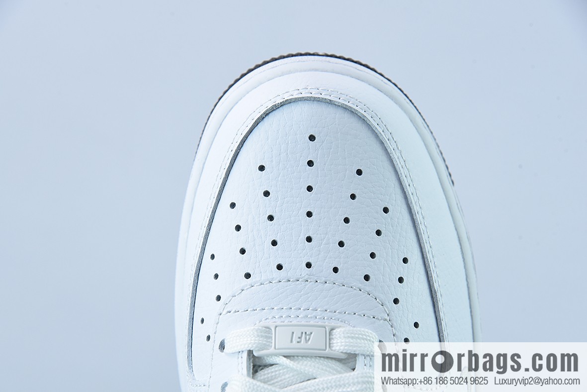 NK Air Force 1 Low Air Force No. 1 Low Help Versatile Leisure Sports Board Shoes, White and Black Small Hook Item Number DX9269-100