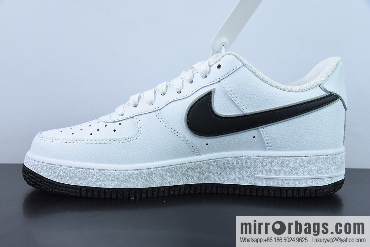 NK Air Force 1 Low Air Force No. 1 Low Help Versatile Leisure Sports Board Shoes, White and Black Small Hook Item Number DX9269-100