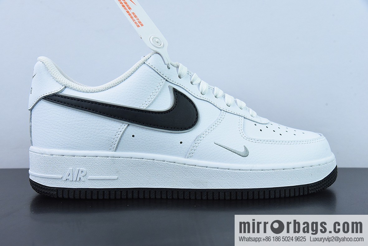 NK Air Force 1 Low Air Force No. 1 Low Help Versatile Leisure Sports Board Shoes, White and Black Small Hook Item Number DX9269-100