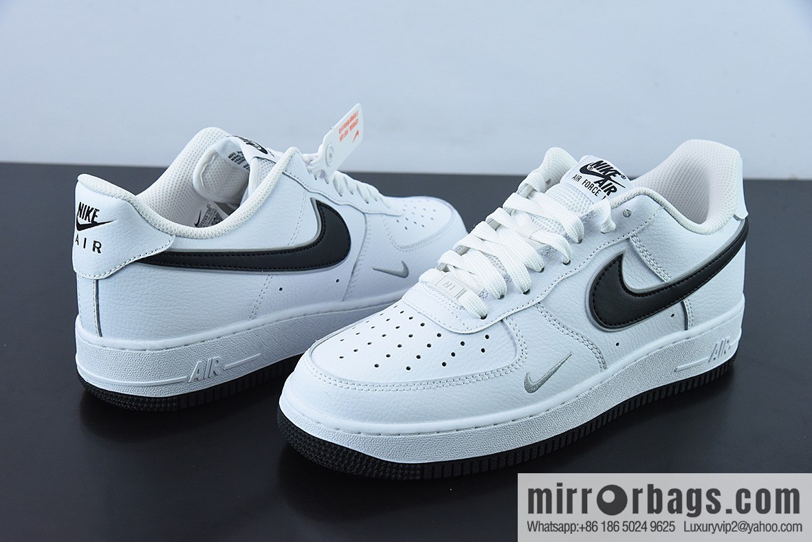 NK Air Force 1 Low Air Force No. 1 Low Help Versatile Leisure Sports Board Shoes, White and Black Small Hook Item Number DX9269-100