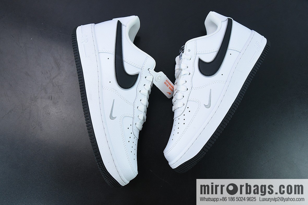 NK Air Force 1 Low Air Force No. 1 Low Help Versatile Leisure Sports Board Shoes, White and Black Small Hook Item Number DX9269-100