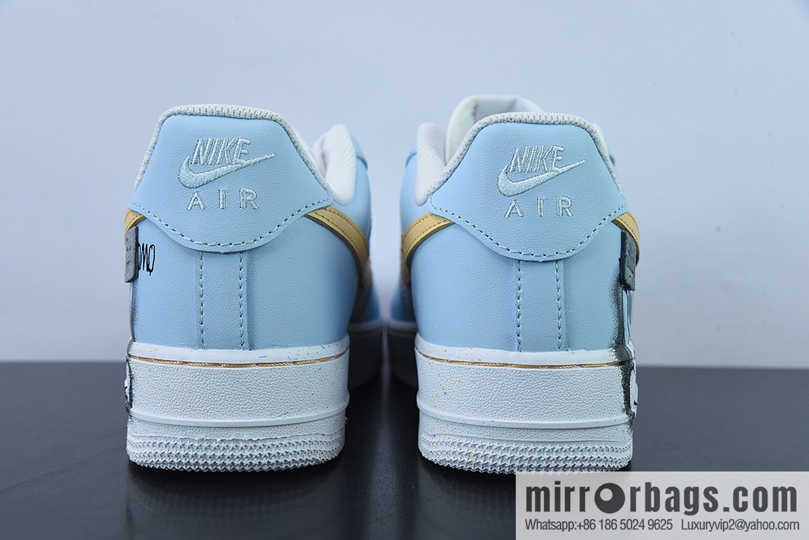 Nike Air Force 1 07 LV8 creative painting graffiti, Air Force One classic low-top versatile leisure sports shoes creative customization ‼️ item number: CW2288-111