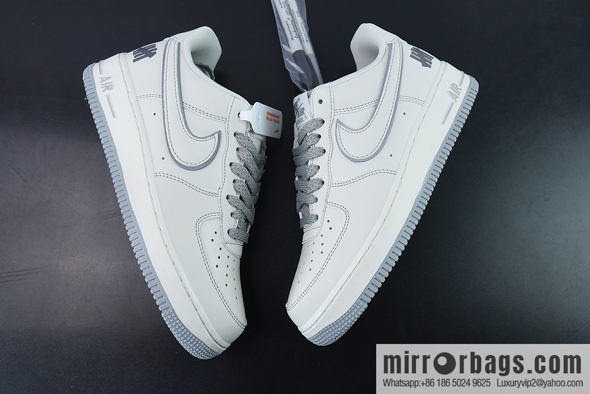 Undefeated x NK Air Force 1 Low Meter Grey, Air Force One Low Top Casual Sneakers SKU: UN3699-055