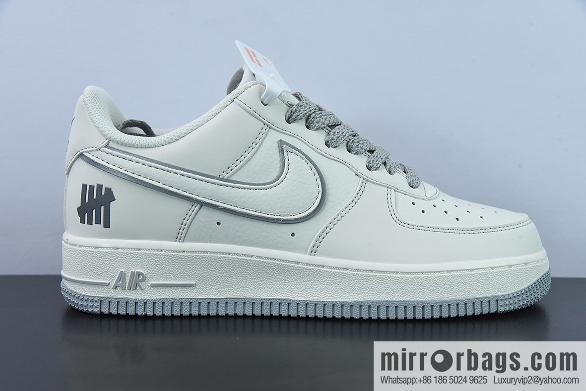 Undefeated x NK Air Force 1 Low Meter Grey, Air Force One Low Top Casual Sneakers SKU: UN3699-055