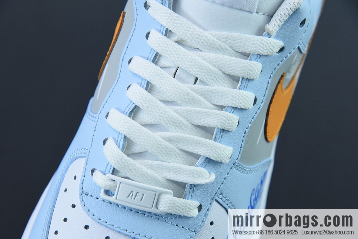 Nike Air Force 1 '07 white and blue two-dimensional graffiti, Air Force One low-top versatile leisure sports shoes, item number: CW2288-669