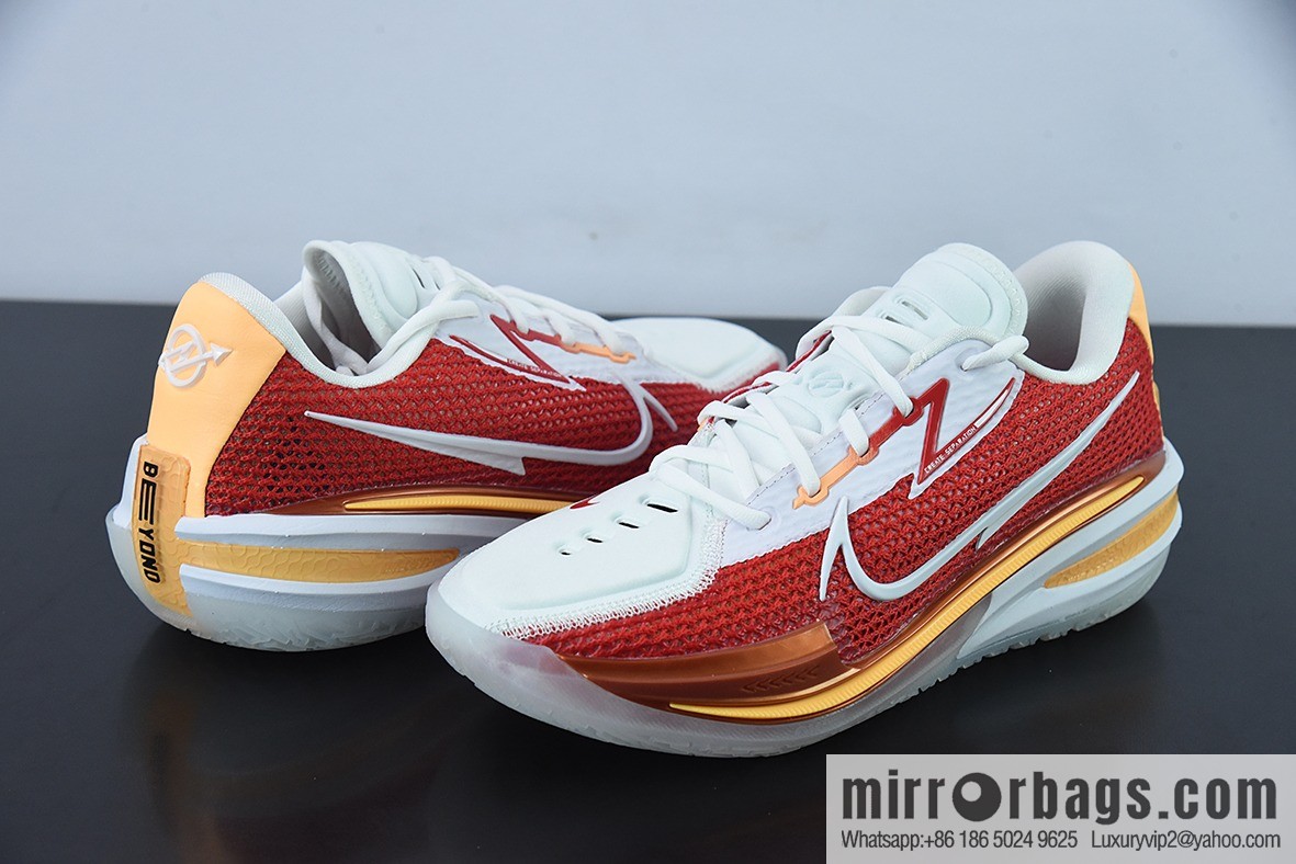 Nike Air Zoom G.T. Cut EP white and red basketball shoes, item number: CZ0176-100