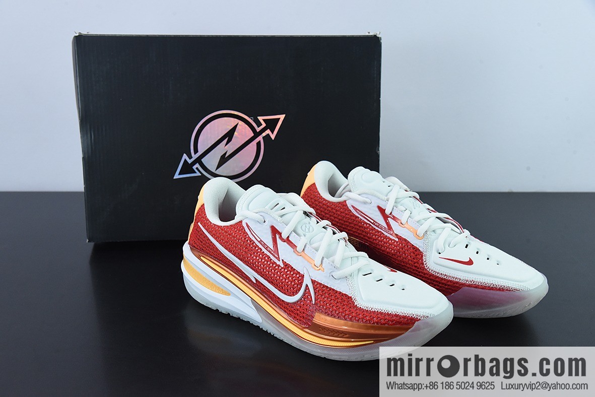 Nike Air Zoom G.T. Cut EP white and red basketball shoes, item number: CZ0176-100