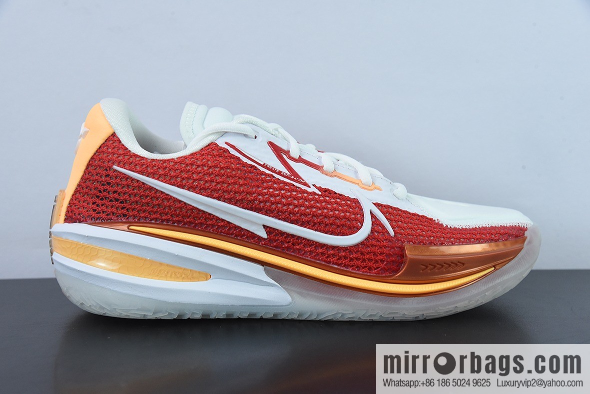 Nike Air Zoom G.T. Cut EP white and red basketball shoes, item number: CZ0176-100