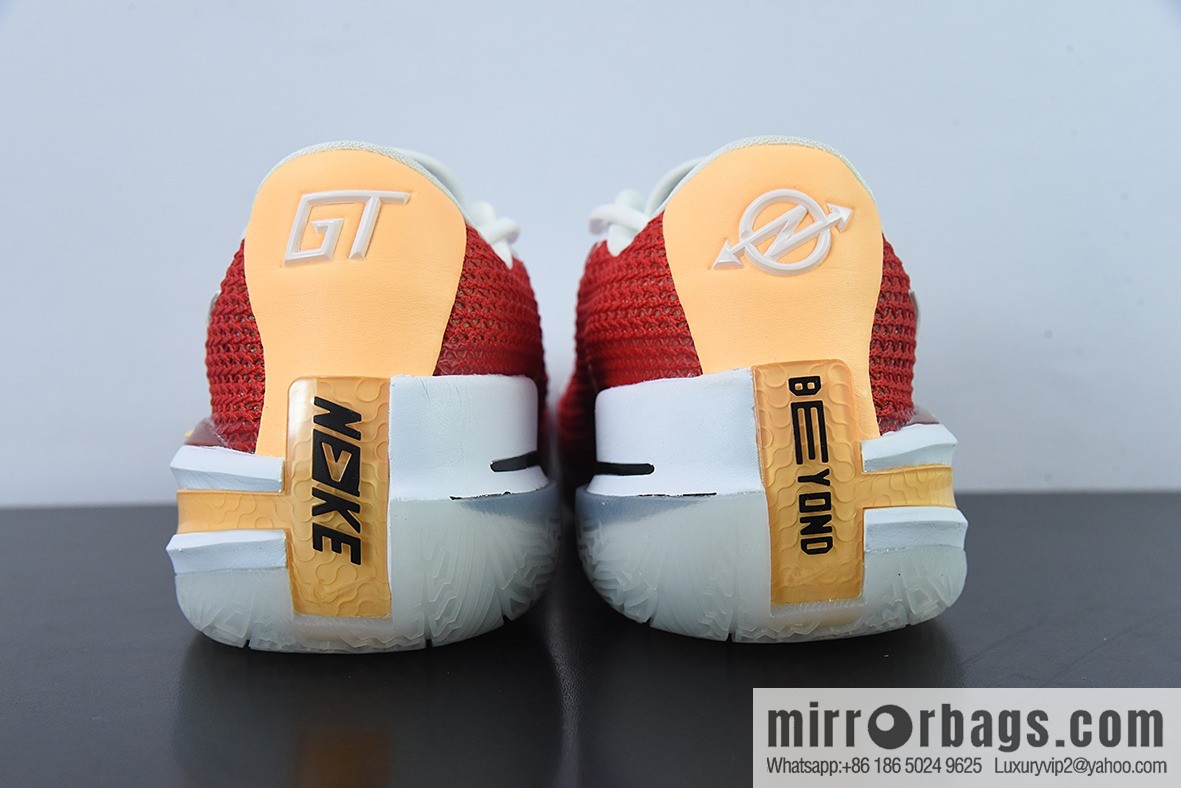 Nike Air Zoom G.T. Cut EP white and red basketball shoes, item number: CZ0176-100