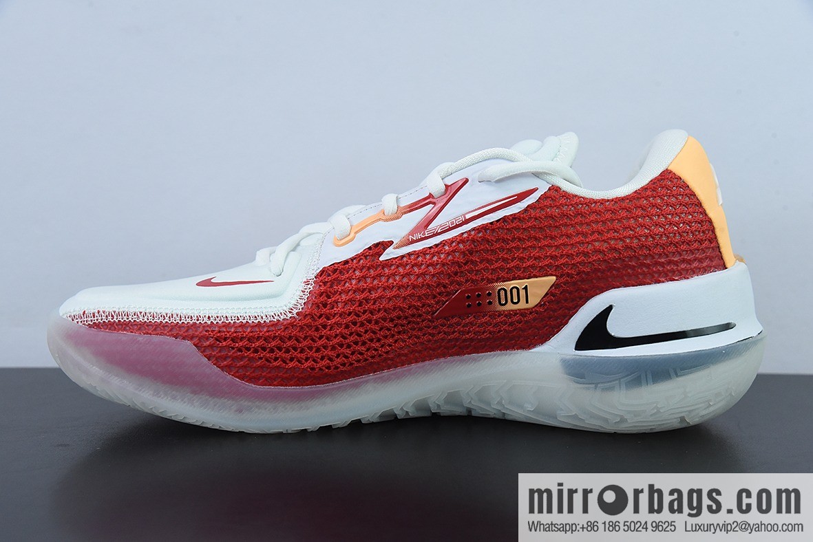 Nike Air Zoom G.T. Cut EP white and red basketball shoes, item number: CZ0176-100