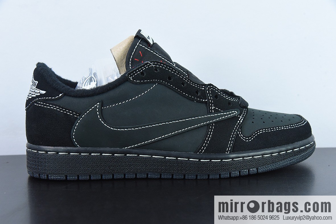 Fragment x TS x Air Jordan 1 Low Three-party joint barb low help, real shot official product number: DM7866 001