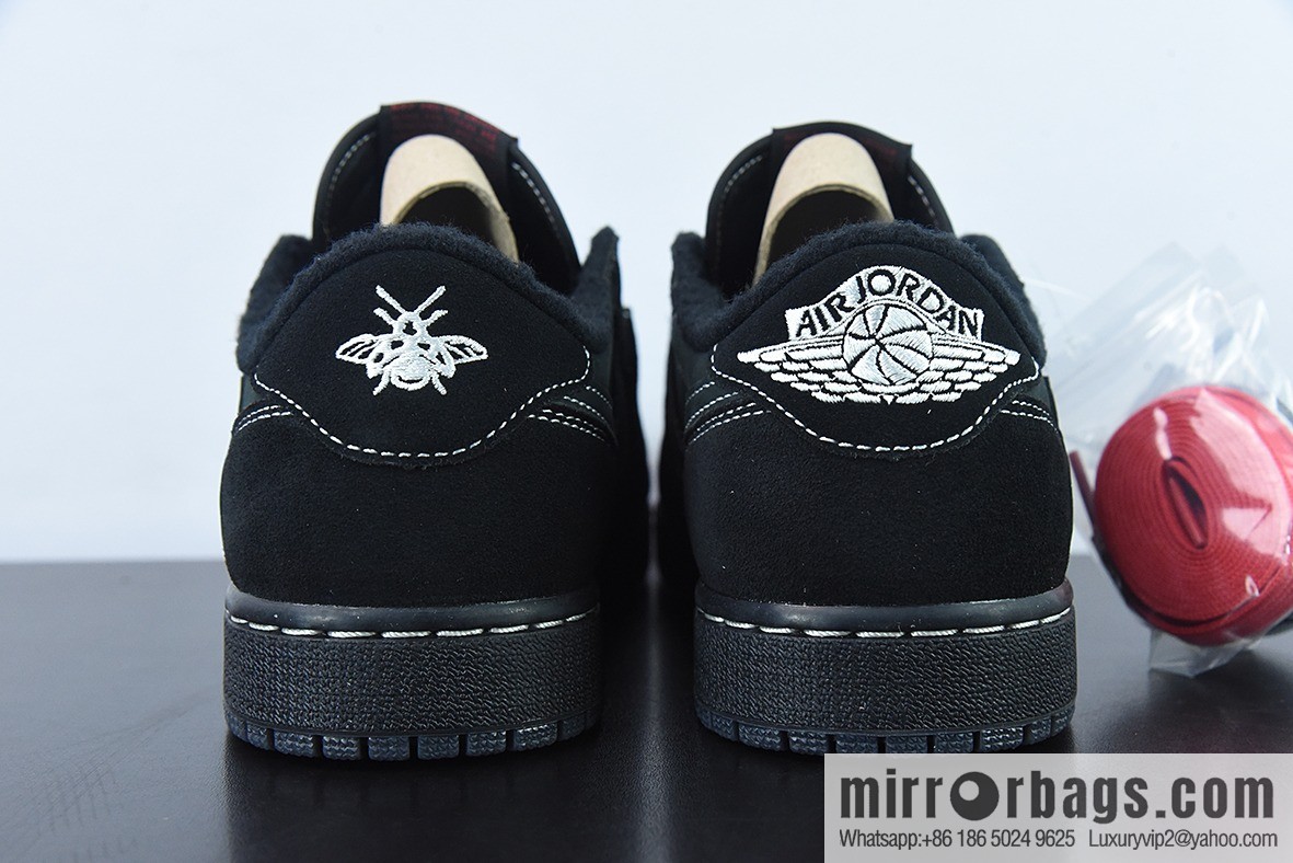 Fragment x TS x Air Jordan 1 Low Three-party joint barb low help, real shot official product number: DM7866 001