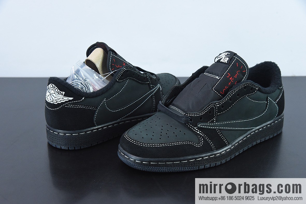 Fragment x TS x Air Jordan 1 Low Three-party joint barb low help, real shot official product number: DM7866 001