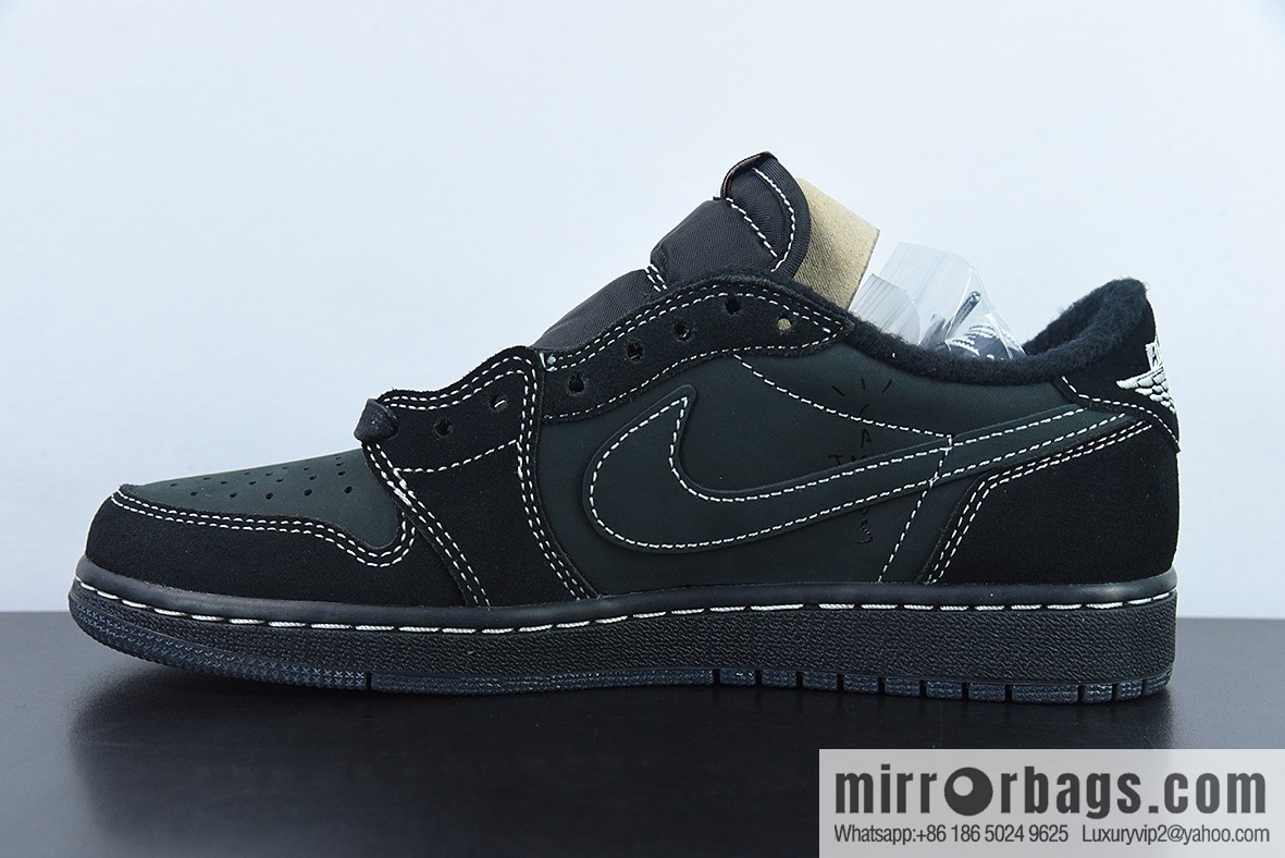 Fragment x TS x Air Jordan 1 Low Three-party joint barb low help, real shot official product number: DM7866 001