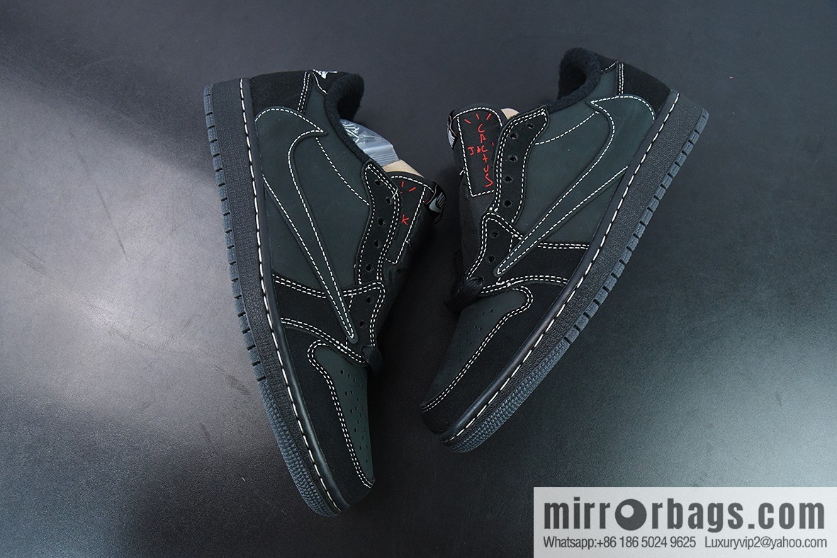 Fragment x TS x Air Jordan 1 Low Three-party joint barb low help, real shot official product number: DM7866 001
