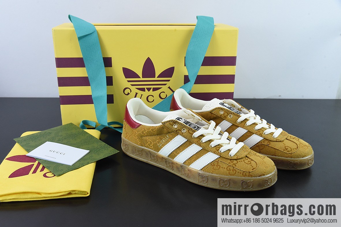 Adidas originals x Gucci Gazelle Adidas Gucci joint classic casual shoes Code: GTI1C