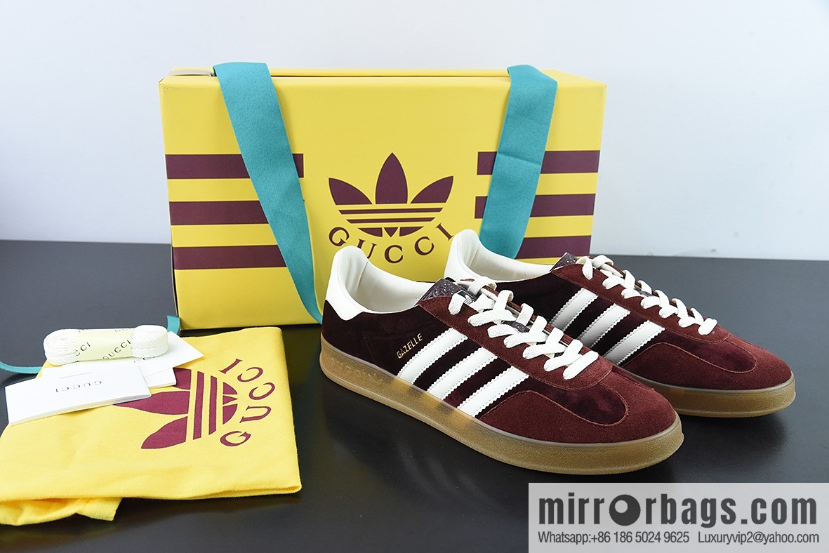 Adidas originals x Gucci Gazelle Adidas Gucci joint classic casual shoes Code: GTI1C