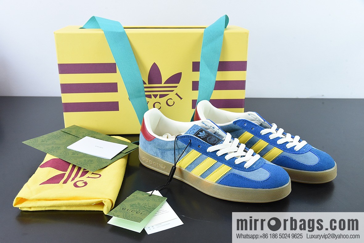 Adidas originals x Gucci Gazelle Adidas Gucci joint classic casual shoes Code: GTI1C
