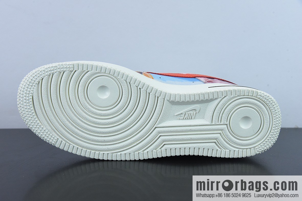 VLONE x Nike Air Force 1 joint graffiti, Air Force No. 1 low-top casual board shoes tide brand joint super limited edition EDC Edison Chen: GT6969-198
