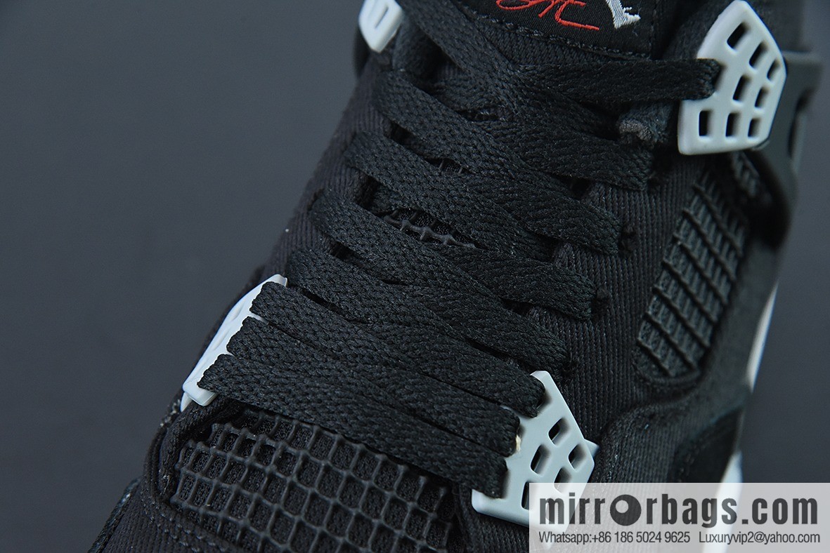 Air Jordan 4 Black Canvas Jordan 4th generation basketball shoes/black Eminem canvas item number: DH7138-006