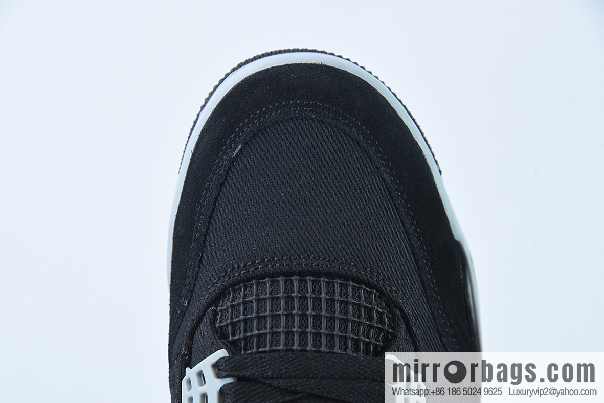 Air Jordan 4 Black Canvas Jordan 4th generation basketball shoes/black Eminem canvas item number: DH7138-006