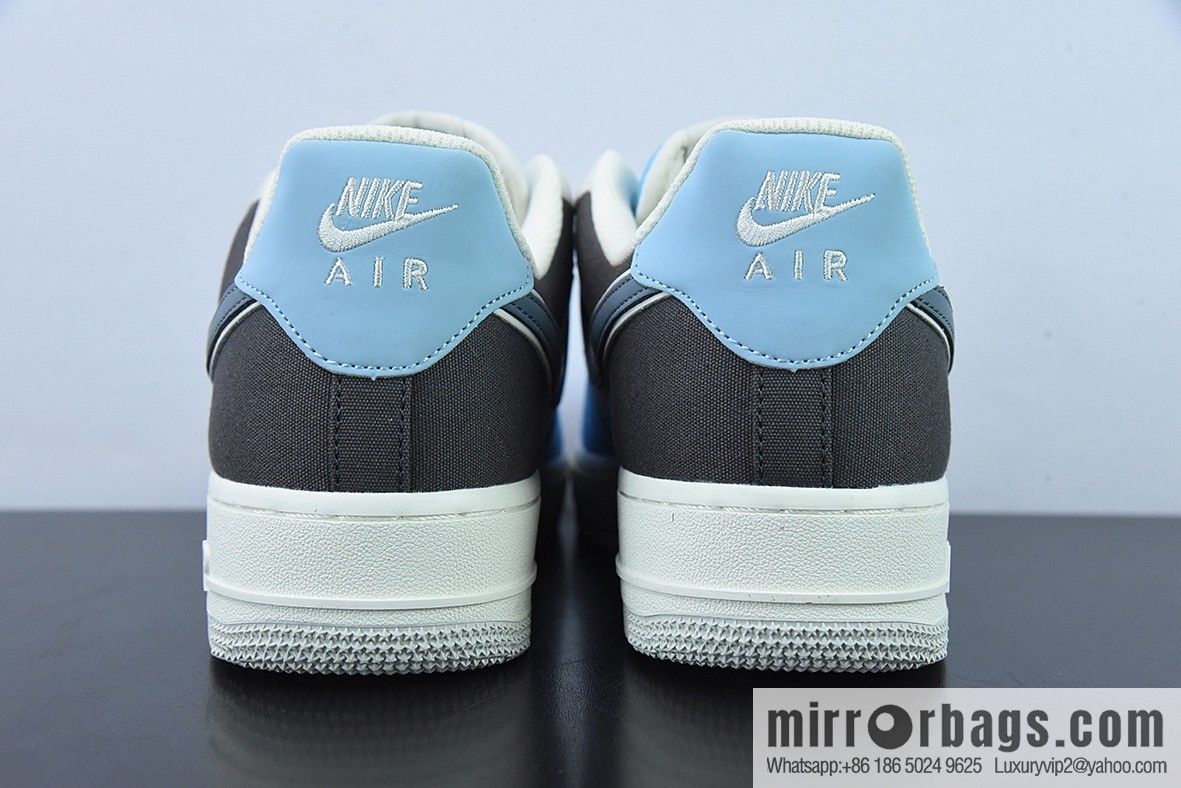 NK Air Force 1 '07 light blue cloth surface Air Force No. 1 low-top casual board shoes, item number: DG2296-024