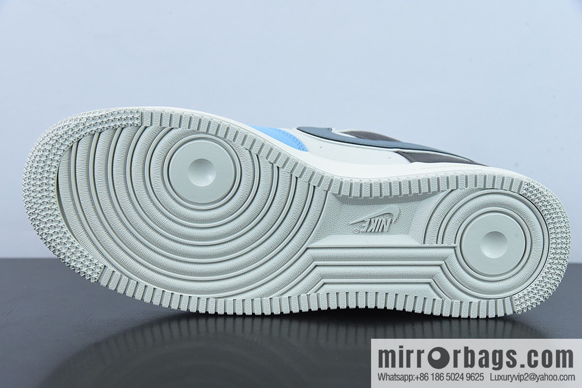 NK Air Force 1 '07 light blue cloth surface Air Force No. 1 low-top casual board shoes, item number: DG2296-024