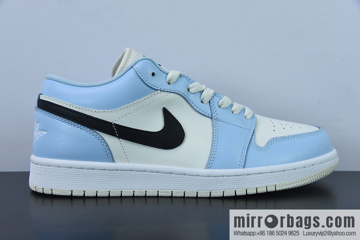Air Jordan 1 Low AJ1 Joe 1 sky blue, sports culture basketball shoes 554723-401