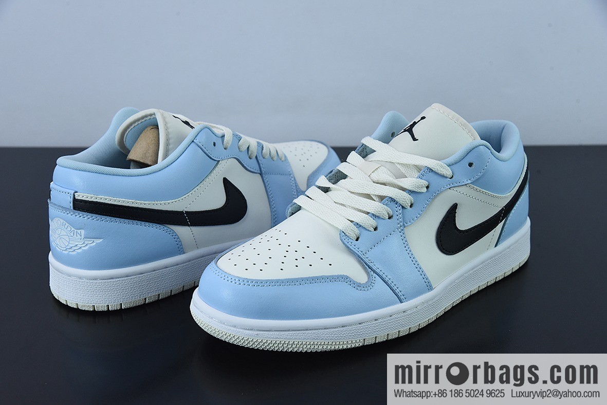 Air Jordan 1 Low AJ1 Joe 1 sky blue, sports culture basketball shoes 554723-401