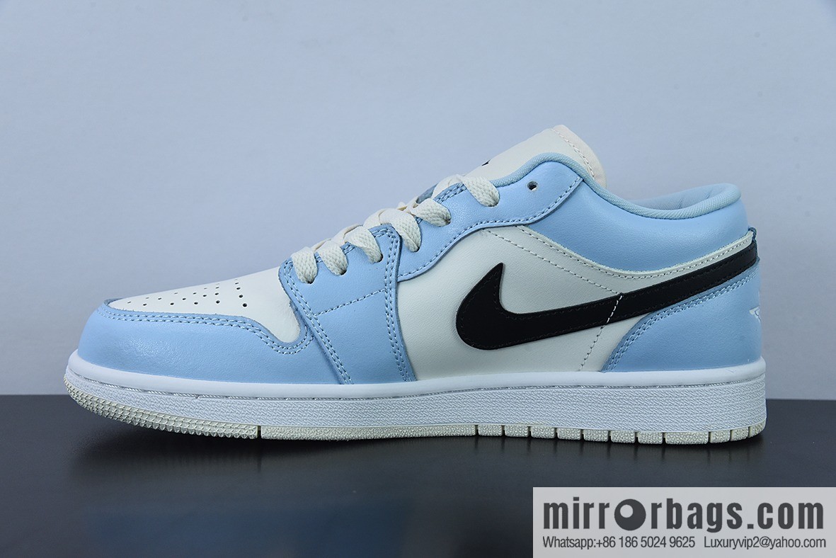 Air Jordan 1 Low AJ1 Joe 1 sky blue, sports culture basketball shoes 554723-401
