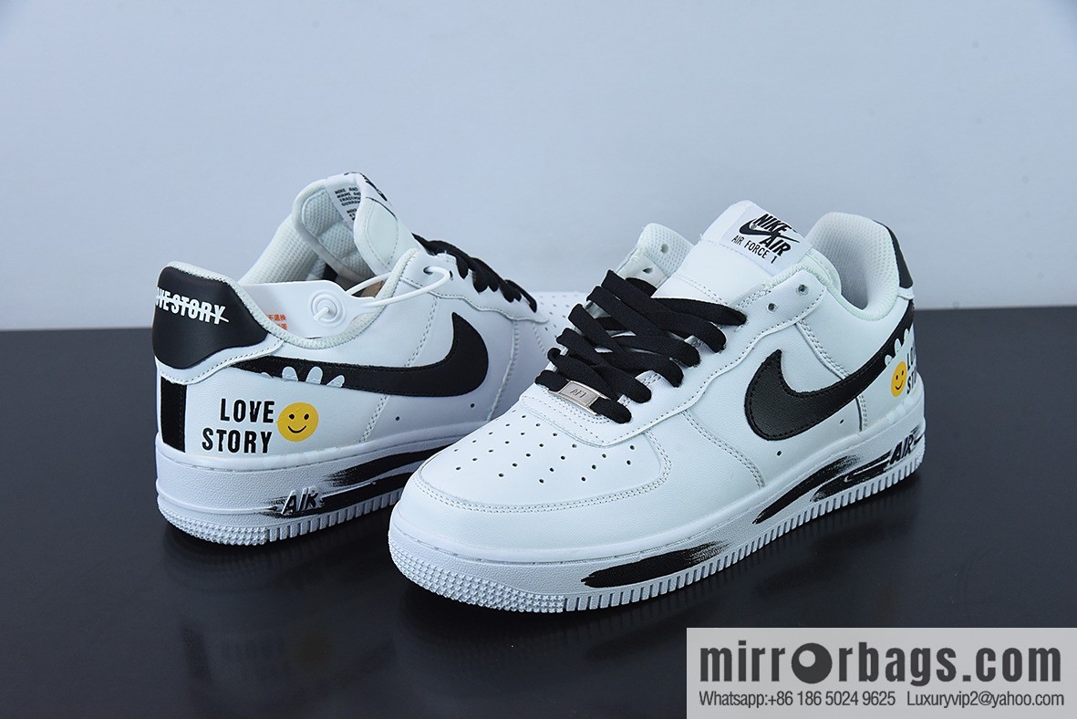 Nike Air Force 1 '07 Low White Black Yellow Smiley Unisex The same sneakers item number: DO5220-176