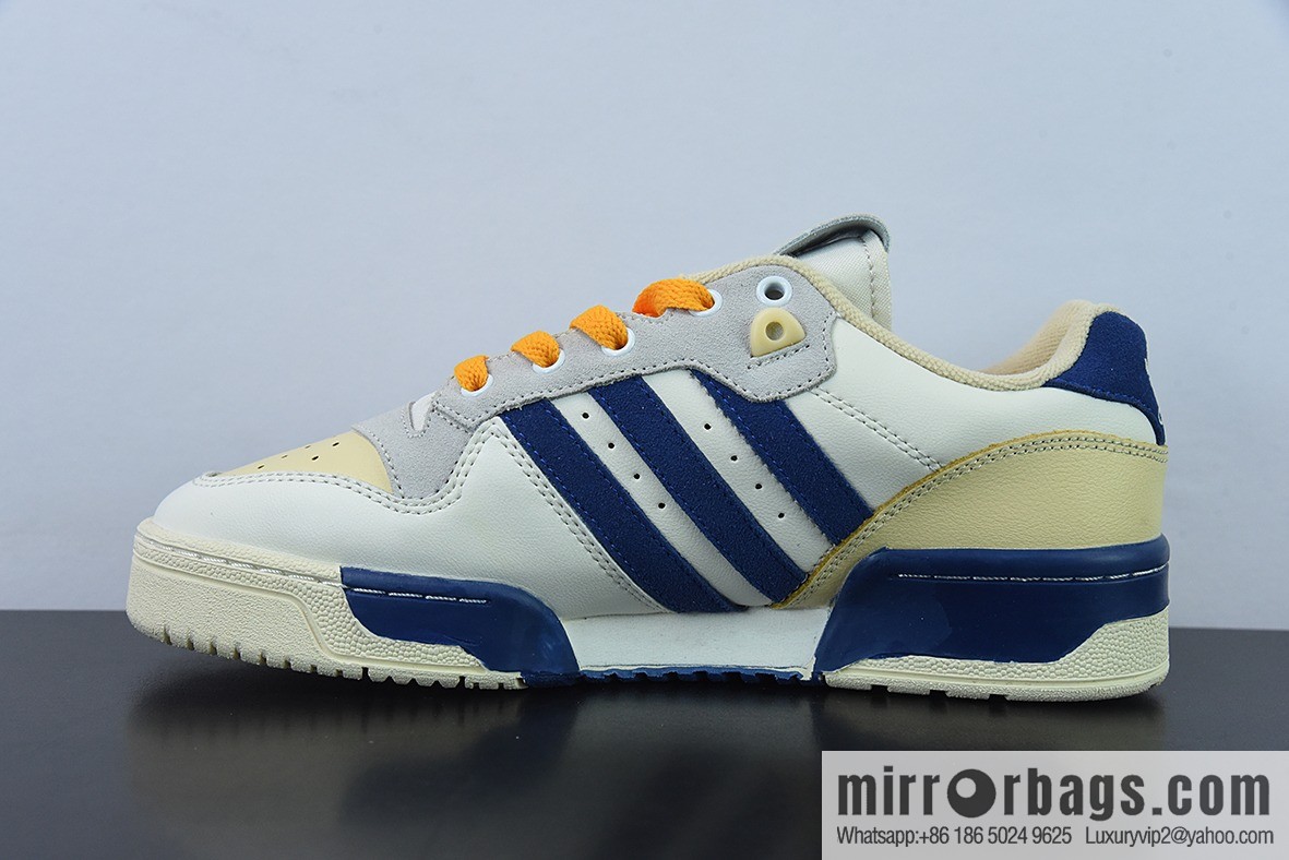 AD Rivalry Low Premium Orange Blue, Classic Vintage Trend Versatile Board Shoes, Official Sync, Item Number: HO4386