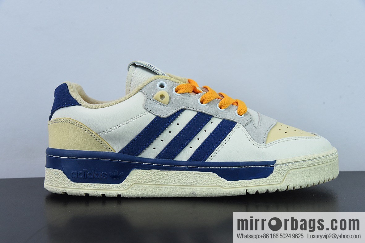 AD Rivalry Low Premium Orange Blue, Classic Vintage Trend Versatile Board Shoes, Official Sync, Item Number: HO4386